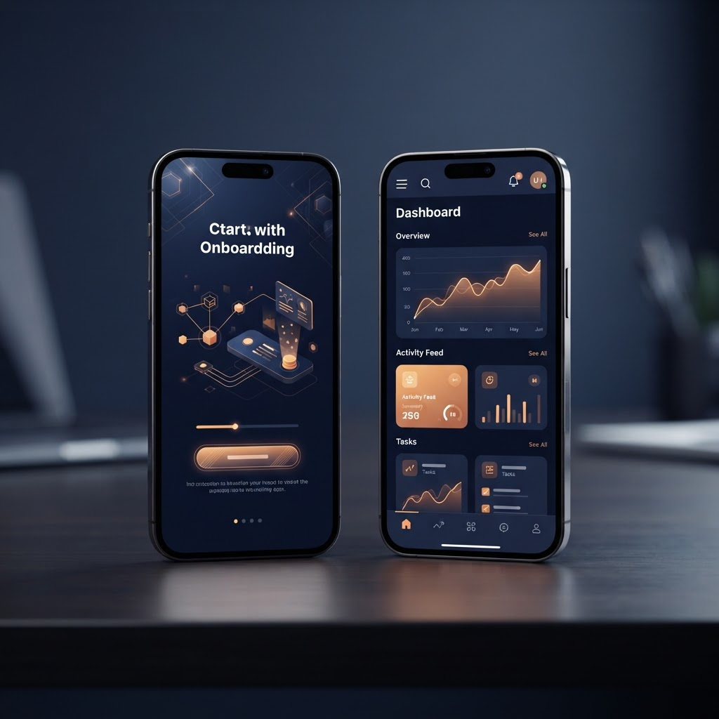 Mobile applications software project preview